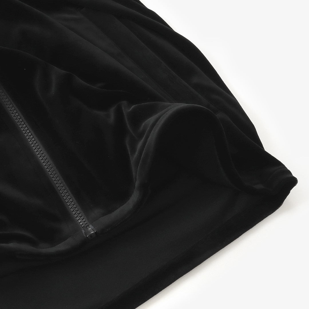VELOURS ZIP UP BLOUSON