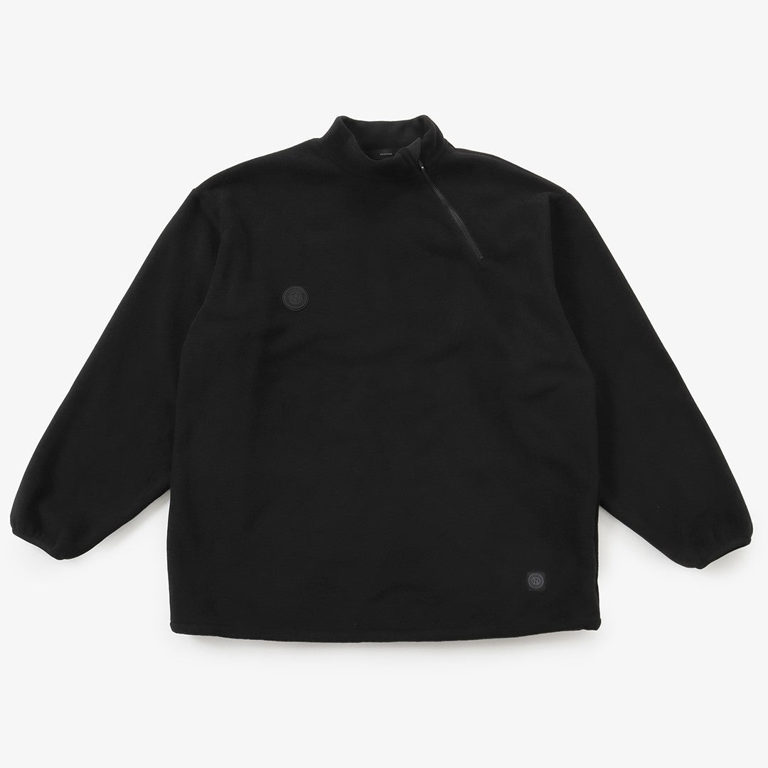FLEECE MOCK NECK PULLOVER