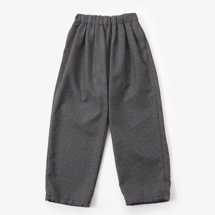 TWEED HIGH GATHER PANTS
