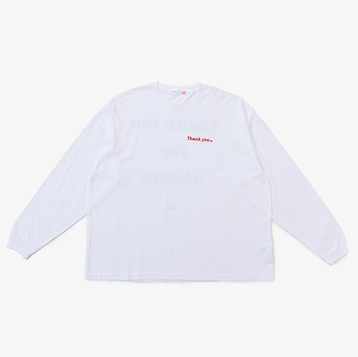 melple×SALVAGE PUBLIC／Thank you Long sleeve (1st)　※黒の画像ないから撮ったら公開
